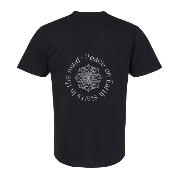 Peace on Earth Adult Black T-Shirt Thumbnail