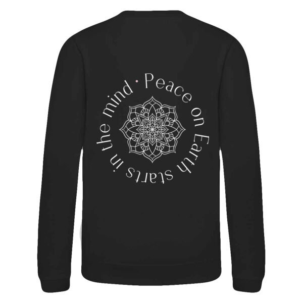 Peace on Earth Kids Black Sweatshirt Thumbnail