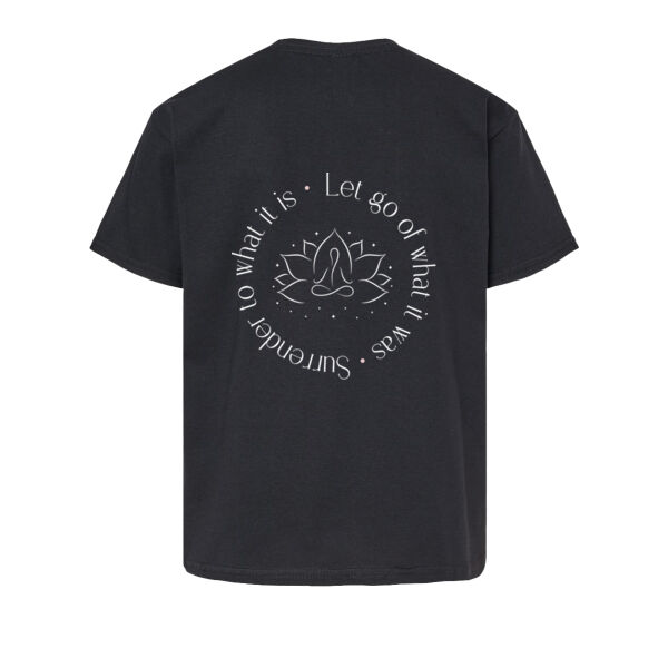 Let Go Of What It Was Kids Black T-Shirt Thumbnail