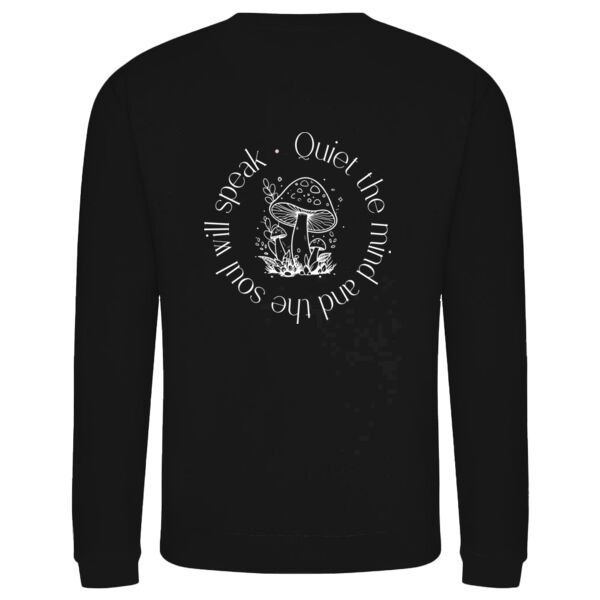 Quiet In The Mind Adult Black Sweatshirt Thumbnail
